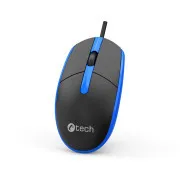 C-TECH Maus WM-10, USB, 1200 DPI, schwarz-blau