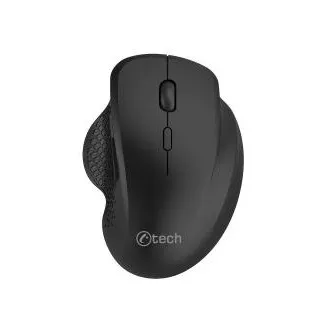 C-TECH Maus WLM-14BK Dual-Mode, kabellos, ergonomisch, BT 5.0 2,4 GHz, 1600 DPI, 6 Tasten, USB-Nano-Empfänger, schwarz C-TECH Maus WLM-14BK Dual-Mode, kabellos, ergonomisch, BT 5.0 2,4 GHz, 1600 DPI, 6 Tasten, USB-Nano-Empfänger, schwarz