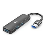 C-TECH USB-Hub, UHB-U3-AC, 1x USB-A 3.0, 2x USB-A 2.0, 1x USB-C, schwarz