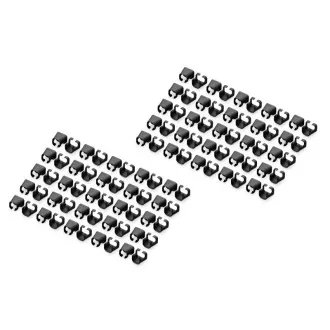 DIGITUS Color Clips für Patchkabel, 100er Pack, schwarz