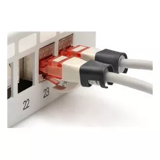 DIGITUS Color Clips für Patchkabel, 100er Pack, schwarz