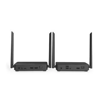 DIGITUS 4K/60 Hz kabelloser HDMI-KVM-Extender-Set, 100 m, schwarz