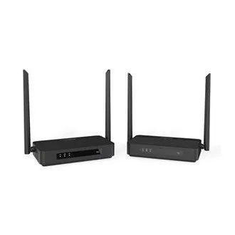 DIGITUS 4K/60 Hz kabelloser HDMI-KVM-Extender-Set, 100 m, schwarz