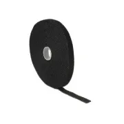 Delock Klettverschlüsse L 10 m x B 13 mm Rolle schwarz