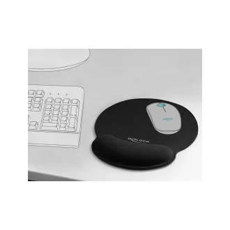 Delock Ergonomisches Mauspad mit Gel-Handgelenkauflage Delock Ergonomisches Mauspad mit Gel-Handgelenkauflage