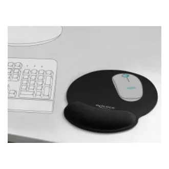 Delock Ergonomisches Mauspad mit Gel-Handgelenkauflage Delock Ergonomisches Mauspad mit Gel-Handgelenkauflage