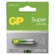 GP AAA Super, alkalisch (LR03) - 4 Stück