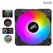 EVOLVEO 12FS Lüfter 120mm, ARGB, schwarzer Rahmen, Slave