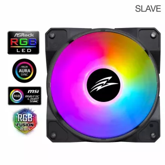 EVOLVEO 12FS Lüfter 120mm, ARGB, schwarzer Rahmen, Slave