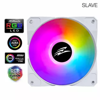 EVOLVEO 12FSW Lüfter 120mm, ARGB, weißer Rahmen, Slave