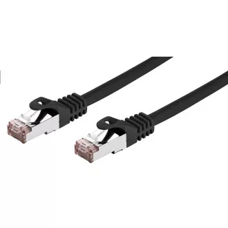C-TECH Patchcord Cat6, FTP, schwarz, 1m