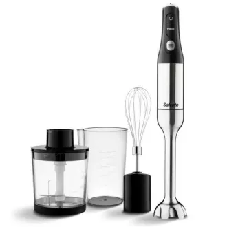 Salente Mixxo Multifunktions-Stabmixer 3in1, 1200 W, Edelstahl, schwarz