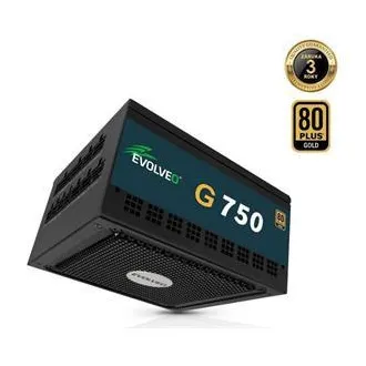 EVOLVEO G750 Netzteil 750W, 80 GOLD, ATX 3.1, PCIe 5.1, aPFC, 140mm Lüfter, modular, 3 Jahre Garantie, schwarz EVOLVEO G750 Netzteil 750W, 80 GOLD, ATX 3.1, PCIe 5.1, aPFC, 140mm Lüfter, modular, 3 Jahre Garantie, schwarz