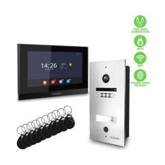 EVOLVEO DoorPhone ID-1, 2-Draht-Videotelefon mit RFID, Fingerabdruckerkennung und Unterstützung für ONVIF-Kameras EVOLVEO DoorPhone ID-1, 2-Draht-Videotelefon mit RFID, Fingerabdruckerkennung und Unterstützung für ONVIF-Kameras
