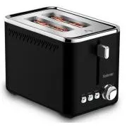 Salente ToastPro, Toaster, Edelstahl, schwarz