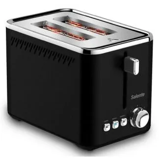 Salente ToastPro, Toaster, Edelstahl, schwarz Salente ToastPro, Toaster, Edelstahl, schwarz