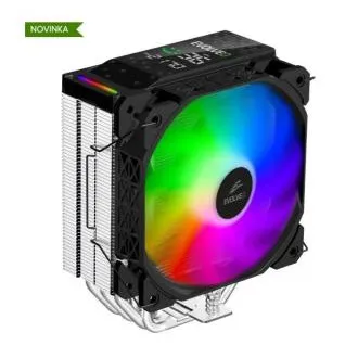 EVOLVEO QuietCool7, CPU-Kühler mit digitalem Display, 6 Heatpipes, schwarz EVOLVEO QuietCool7, CPU-Kühler mit digitalem Display, 6 Heatpipes, schwarz