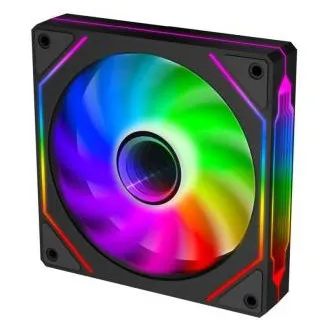 EVOLVEO 120UX, Lüfter, 120 mm, 4-Pin-PWM, ARGB, schwarz EVOLVEO 120UX, Lüfter, 120 mm, 4-Pin-PWM, ARGB, schwarz