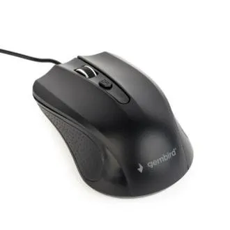 Gembird Maus MUS-4B-01L, USB, optisch, schwarz, Kabel 1,8 m Gembird Maus MUS-4B-01L, USB, optisch, schwarz, Kabel 1,8 m