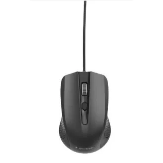 GEMBIRD MUS-4B-02 optische Maus, 1200 DPI, USB, schwarz, Kabellänge 1,35 m