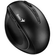 Genius Ergo 8300S schwarz, Maus, kabellos, optisch, vertikal, 1600DPI, 7 Tasten, lautlos, schwarz