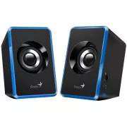 Genius Speakers SP-U125, Tragbare Lautsprecher, 2.0, 3W, USB-Stromversorgung, 3.5mm Klinke, blau-schwarz