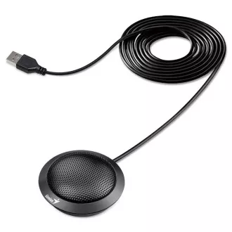 Genius MIC-100U Mikrofon, kabelgebunden, Tisch, Konferenz, Kugel, Empfindlichkeit -52.5dB, USB, 2m, schwarz