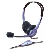 Genius HS-04S Headset, kabelgebunden, Headset, Mikrofon, 3,5mm Klinke, schwarz-silber