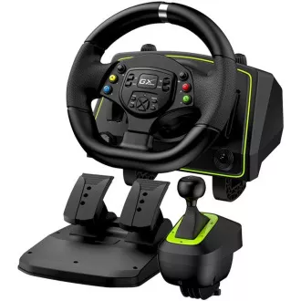 Genius GX Gaming SpeedMaster X2, Lenkrad, Pedale, Schalthebel, für PC, PS3, PS4, PS5*, Xbox One, Xbox Series X und Xbox 360 Genius GX Gaming SpeedMaster X2, Lenkrad, Pedale, Schalthebel, für PC, PS3, PS4, PS5*, Xbox One, Xbox Series X und Xbox 360
