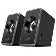 Genius Speakers SP-U125, Tragbare Lautsprecher, 2.0, 3W, USB-Stromversorgung, 3.5mm Klinke, grau-schwarz