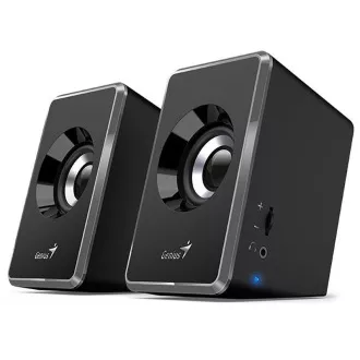 Genius Speakers SP-U125, Tragbare Lautsprecher, 2.0, 3W, USB-Stromversorgung, 3.5mm Klinke, grau-schwarz Genius Speakers SP-U125, Tragbare Lautsprecher, 2.0, 3W, USB-Stromversorgung, 3.5mm Klinke, grau-schwarz