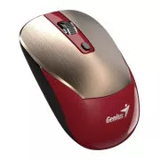 Genius NX-7125 Maus, kabellos, optisch, 1200DPI, 4 Tasten, Copilot, 2.4GHz, USB-A, 1× AA Batterie, rot-gold