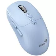Genius NX-8080S BT Maus, kabellos, optisch, 1600DPI, 7 Tasten, geräuschlos, Copilot, 2.4GHz, Bluetooth 5.3, blau