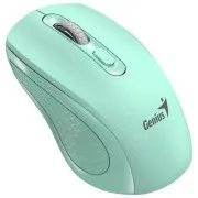 Genius NX-8025S Maus, kabellos, optisch, 1200 DPI, 4 Tasten, leise, Copilot, 2,4 GHz, grün (Aquamarin)