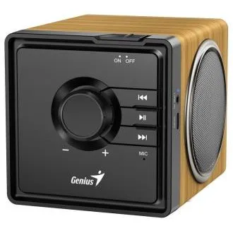 Genius SP-916BT Lautsprecher, kabellos, Bluetooth, 6 W, USB-C, bis zu 8 Stunden Akkulaufzeit, Mikrofon, Unterstützung für Microsoft Copilot, Farbe: helles Holz Genius SP-916BT Lautsprecher, kabellos, Bluetooth, 6 W, USB-C, bis zu 8 Stunden Akkulaufzeit, Mikrofon, Unterstützung für Microsoft Copilot, Farbe: helles Holz