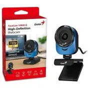 Genius FaceCam 1000X Q, Webcam, HD 720p, Mikrofon, USB 2.0, blau