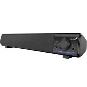 Genius 220BT, Lautsprecher, Soundbar, 4 W RMS, Bluetooth, USB/USB-C, AUX (3,5-mm-Klinkenstecker), Kopfhörerausgang, schwarz