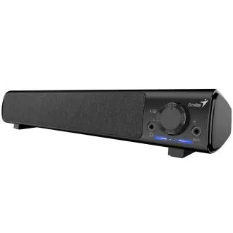 Genius 220BT, Lautsprecher, Soundbar, 4 W RMS, Bluetooth, USB/USB-C, AUX (3,5-mm-Klinkenstecker), Kopfhörerausgang, schwarz