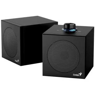 Genius SP-HF300U, Lautsprecher, 2.0, 4 W RMS, USB-A, USB-C, 2-Zoll-Treiber, aus Holz, Lautstärkeregler, schwarz Genius SP-HF300U, Lautsprecher, 2.0, 4 W RMS, USB-A, USB-C, 2-Zoll-Treiber, aus Holz, Lautstärkeregler, schwarz