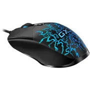 Genius GX GAMING Scorpion M300 Crack, Maus, Gaming, kabelgebunden, optisch, 800–2400 DPI, 4 Tasten, RGB-Hintergrundbeleuchtung, USB, schwarz