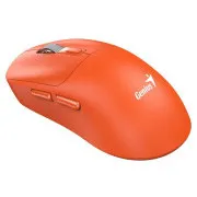 Genius NX-8260S BT, Maus, kabellos, optisch, 2400 DPI, 6 Tasten, leise, wiederaufladbar, Copilot, Bluetooth   2,4 GHz, orange
