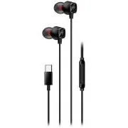 Genius HS-M368, Headset, kabelgebunden, In-Ear, Mikrofon, Lautstärkeregelung, USB-C, schwarz