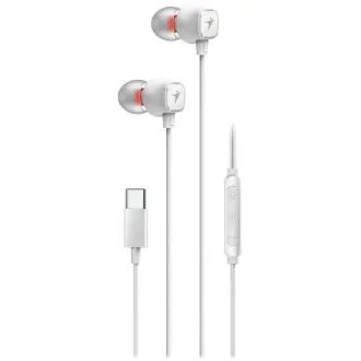 Genius HS-M368, Headset, kabelgebunden, In-Ear, Mikrofon, Lautstärkeregelung, USB-C, weiß