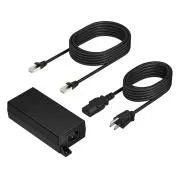 Poly PoE   65-W-2,5-G-Adapter mit 3,66 m langem CAT6A-Kabel und Netzteil