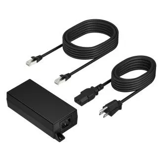 Poly PoE 65-W-2,5-G-Adapter mit 3,66 m langem CAT6A-Kabel und Netzteil Poly PoE 65-W-2,5-G-Adapter mit 3,66 m langem CAT6A-Kabel und Netzteil