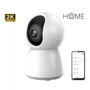 iGET HOME Camera CS4 Weiß - kabellose 2K-Kamera für Innenräume, automatische Verfolgung, LAN-Anschluss, Ton