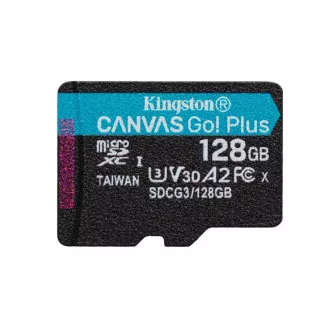 KINGSTON 128GB microSDXC Canvas Go Plus Gen4 200MB/s A2 U3 V30 Karte ohne Adapter