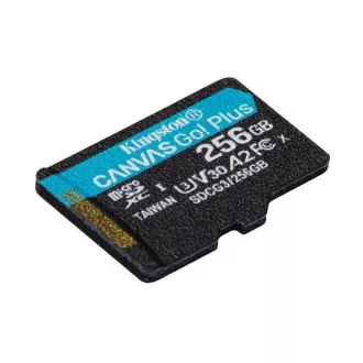 KINGSTON 256GB microSDXC Canvas Go Plus Gen4 200MB/s A2 U3 V30 Karte ohne Adapter