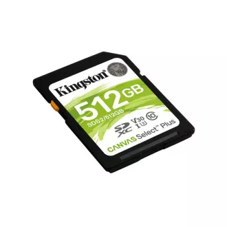 KINGSTON 512GB SDXC 150MB/s Lesen, UHS-I Geschwindigkeitsklasse, U3, V30 Gen3