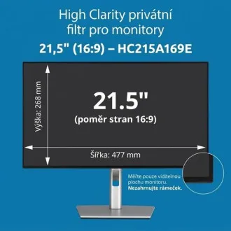 Kensington High Clarity Privatsphärenfilter für 21,5-Zoll-Monitor im 16:9-Format Kensington High Clarity Privatsphärenfilter für 21,5-Zoll-Monitor im 16:9-Format